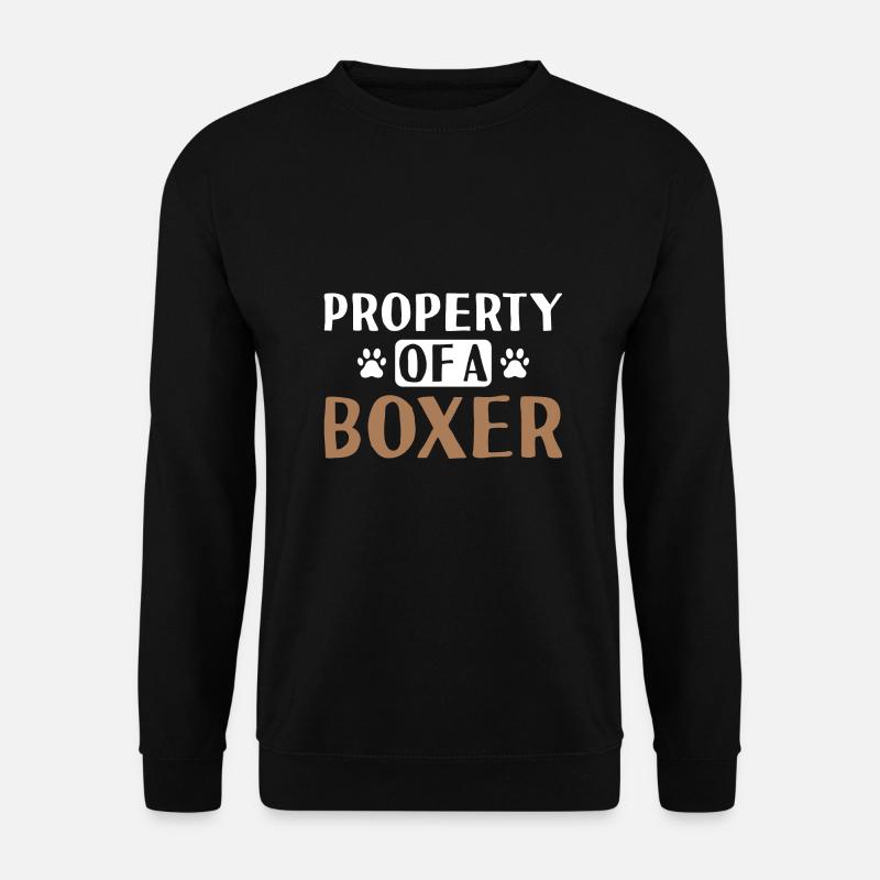 Propriété D’un Boxer - Sweat-shirt Unisexe - noir