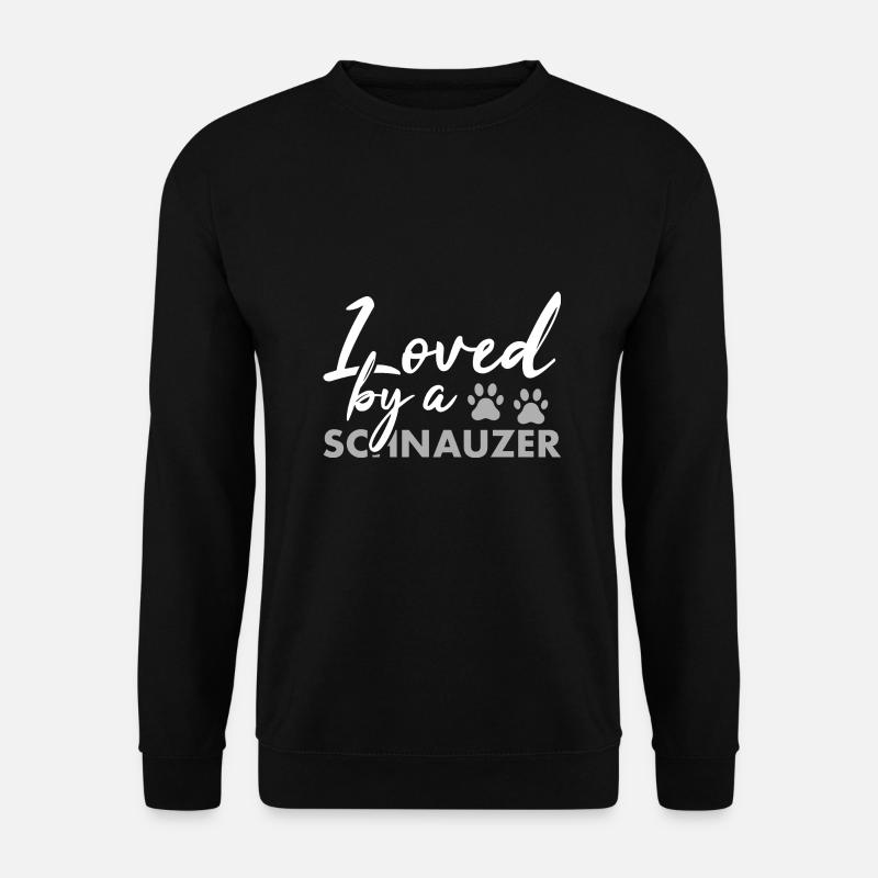 Loved By A Schnauzer - Unisex Pullover - Schwarz