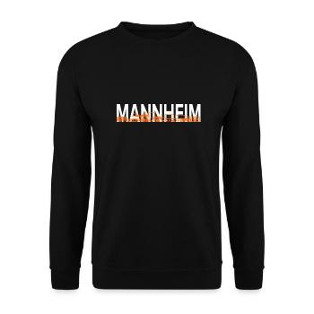 Mannheim Monnem Mannheimat - Unisex Pullover - Schwarz - Vorne - Alina (178cm) & Michal (187cm)