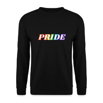 PRIDE rainbow LGBTQ gay - Unisex Sweatshirt - black - Front - Alina (178cm) & Michal (187cm)