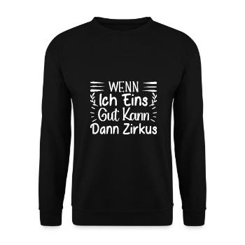 Cirque Ce que je peux faire Artiste de cirque Cadeau - Sweat-shirt Unisexe - noir - Devant - Alina (178cm) & Michal (187cm)