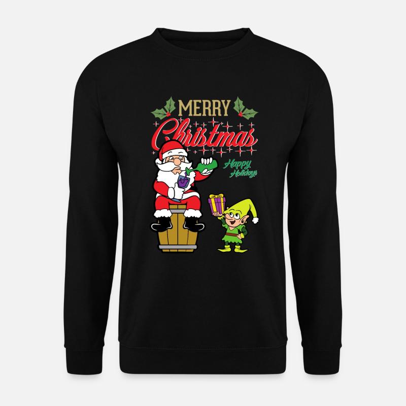 Weihnachtsmann Elf - Unisex Pullover - Schwarz