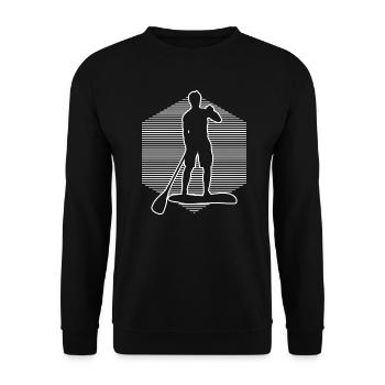 Sup Standup Paddling Women's Standup Paddleboard - Unisex Sweatshirt - black - Front - Alina (178cm) & Michal (187cm)