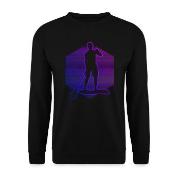 Standup Paddling Standup Paddle Sup Stand up Paddl - Sweat-shirt Unisexe - noir - Devant - Alina (178cm) & Michal (187cm)