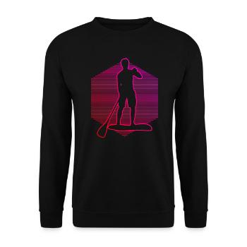 Standup Paddleboard Stand up Paddle Board - Sweat-shirt Unisexe - noir - Devant - Alina (178cm) & Michal (187cm)