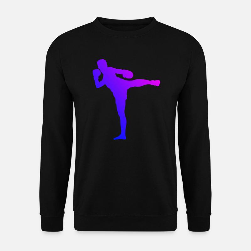 Muay Thai Boxer Thaï Boxe Thaï Boxe Thaï Boxe Thaï - Sweat-shirt Unisexe - noir