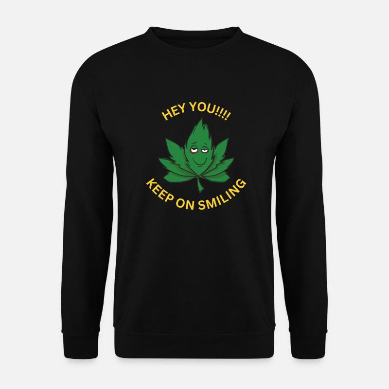 Keep on smiling - Unisex Sweatshirt - black