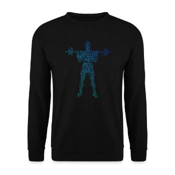 Endurance Training Women Cardio Men Strength Training - Unisex Sweatshirt - black - Front - Alina (178cm) & Michal (187cm)