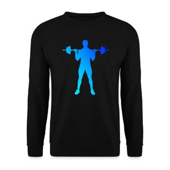 Women's Men's Endurance Training Cardio Fitness - Unisex Sweatshirt - black - Front - Alina (178cm) & Michal (187cm)