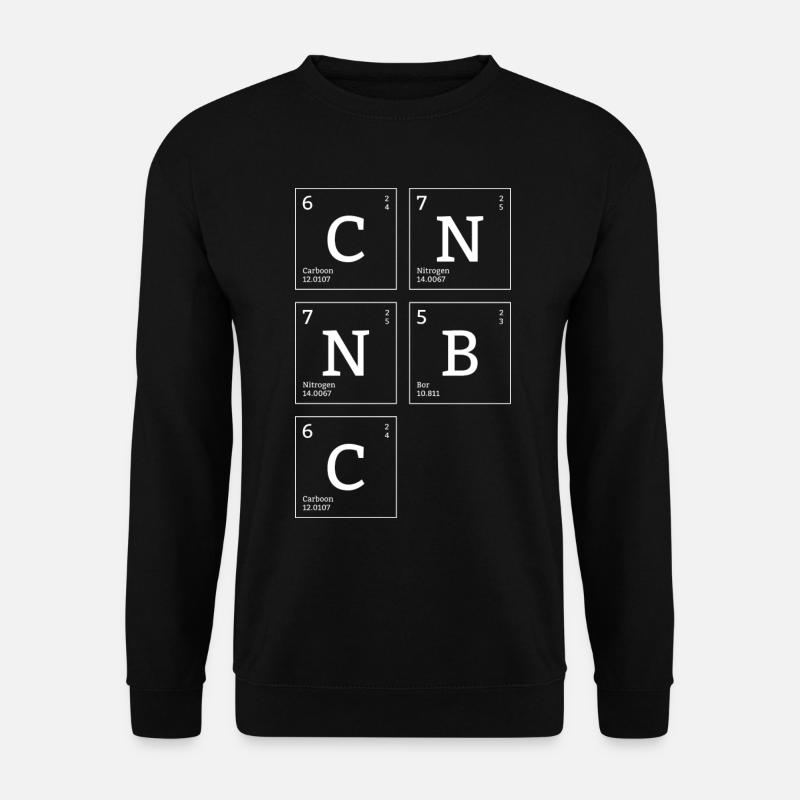 Tableau périodique des éléments C N N B C - Sweat-shirt Unisexe - noir
