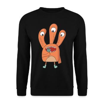 Monster Lolli - Unisex Sweatshirt - black - Front - Alina (178cm) & Michal (187cm)