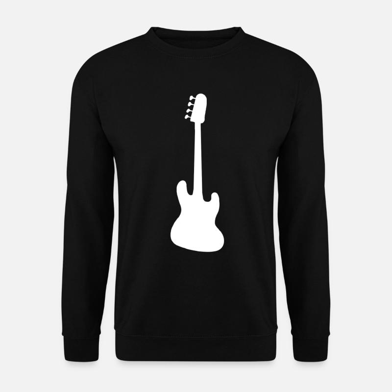 Basse simplement silhouette - Sweat-shirt Unisexe - noir