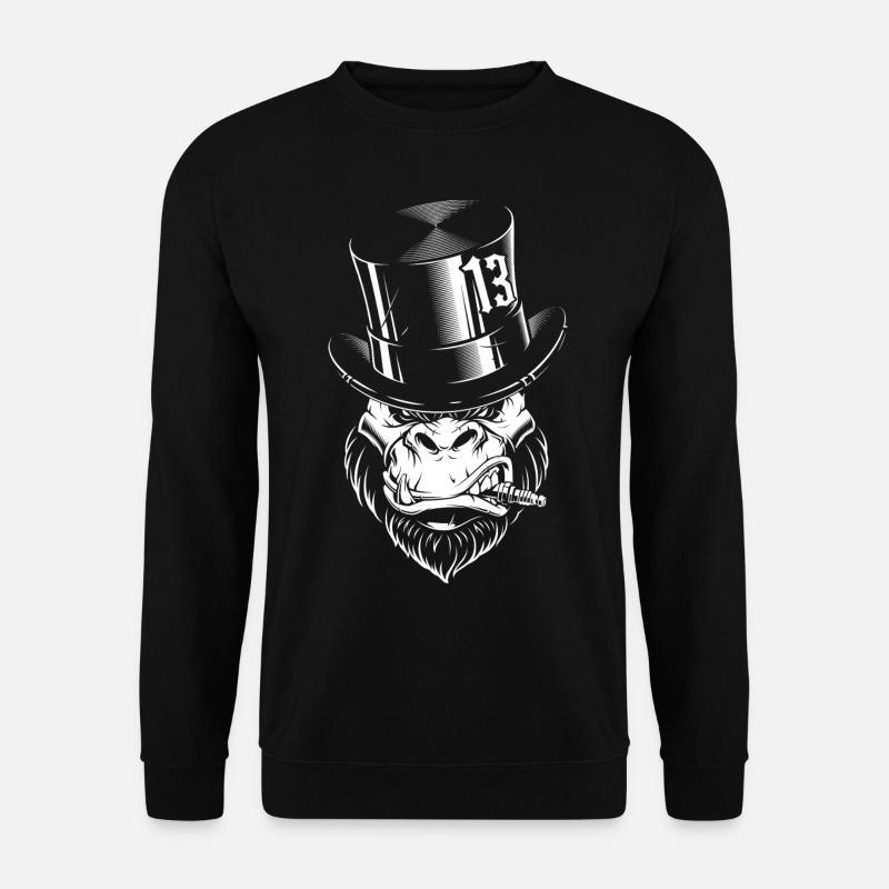 Unlucky Gorilla - Unisex Sweatshirt - black