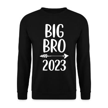 Big Brother 2023 Big Bro 23 - Unisex Sweatshirt - black - Front - Alina (178cm) & Michal (187cm)