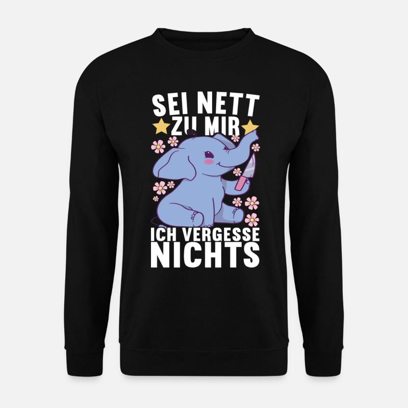 Lustige Sprüche Witzige Sprüche - Unisex Pullover - Schwarz