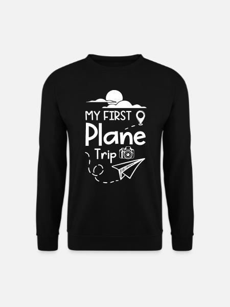My First Plane Trip - Unisex Sweatshirt - black