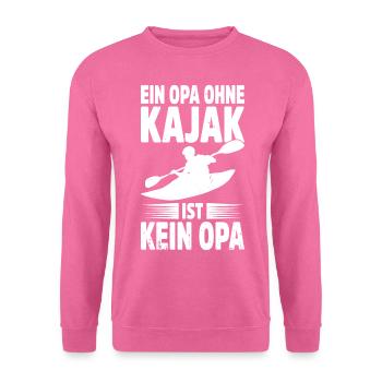Kajak Geschenkidee Kanu Paddeln Kajakfahren - Unisex Pullover - Pink - Vorne