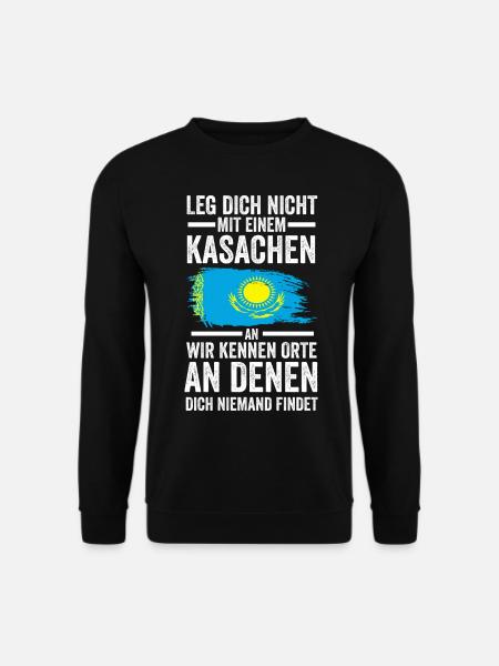 Kasachstan Kasache Kasachisches - Unisex Pullover - Schwarz