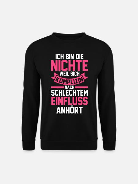 Nichte - Unisex Pullover - Schwarz