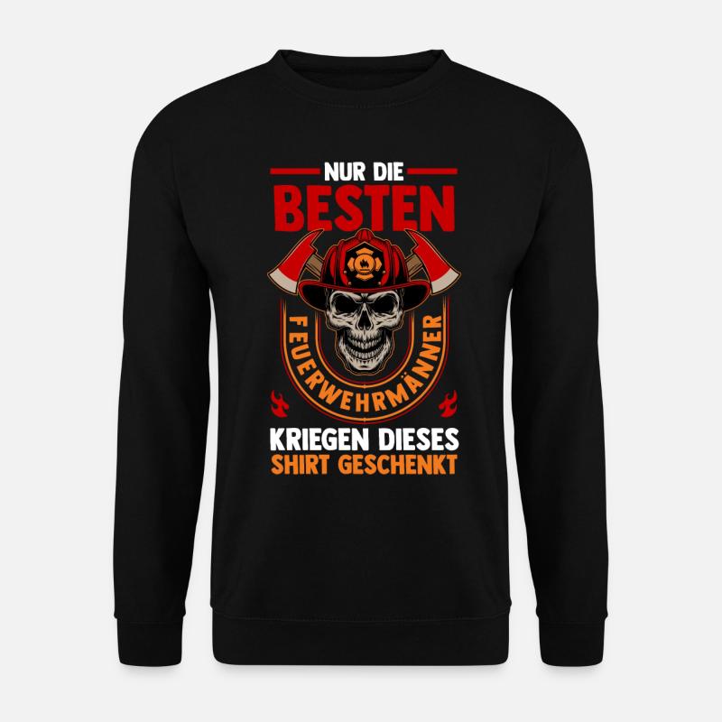 Feuerwehrmann Feuerwehr - Unisex Pullover - Schwarz
