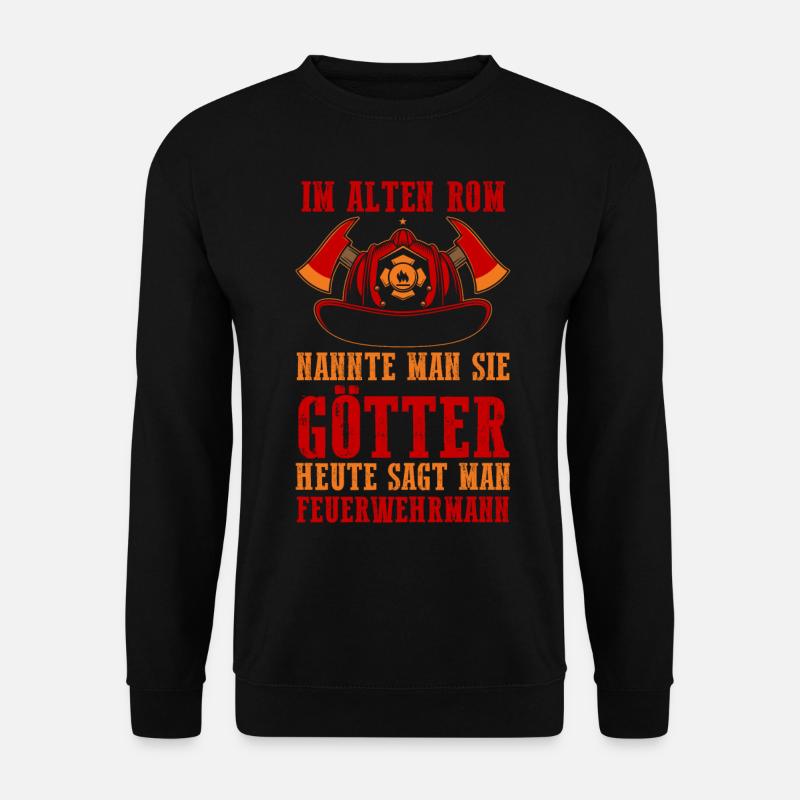 Feuerwehrmann Feuerwehr - Unisex Pullover - Schwarz