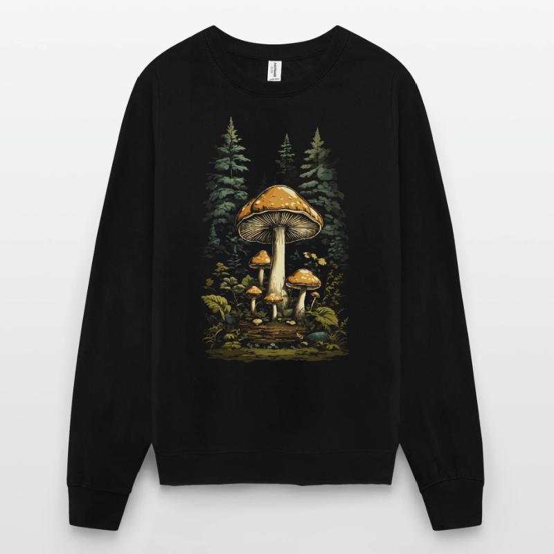 Rétro Toadstool Forest & Mushroom Magic Design Sweat-shirt Unisexe