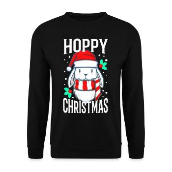 Noël houblonné - Sweat-shirt Unisexe - noir - Devant - Alina (178cm) & Michal (187cm)