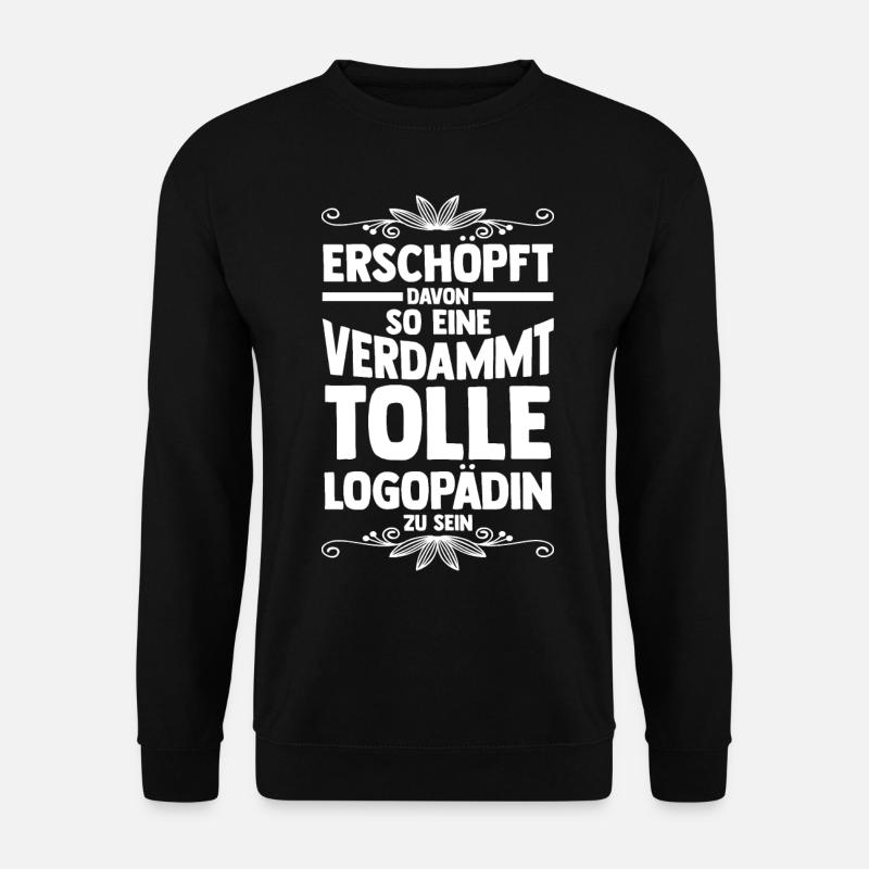 Logopädie Logopädin - Unisex Pullover - Schwarz