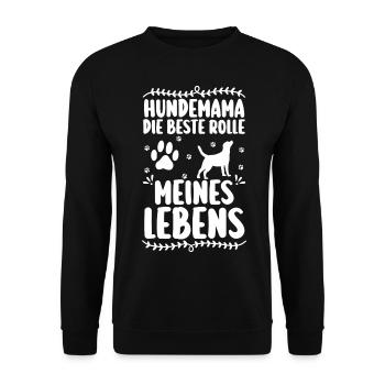 Dog Dog Owner Dog Mom - Unisex Sweatshirt - black - Front - Alina (178cm) & Michal (187cm)