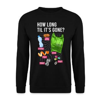 Reduce Reuse Recycle Repeat Recycling Earth Day - Unisex Sweatshirt - black - Front - Alina (178cm) & Michal (187cm)