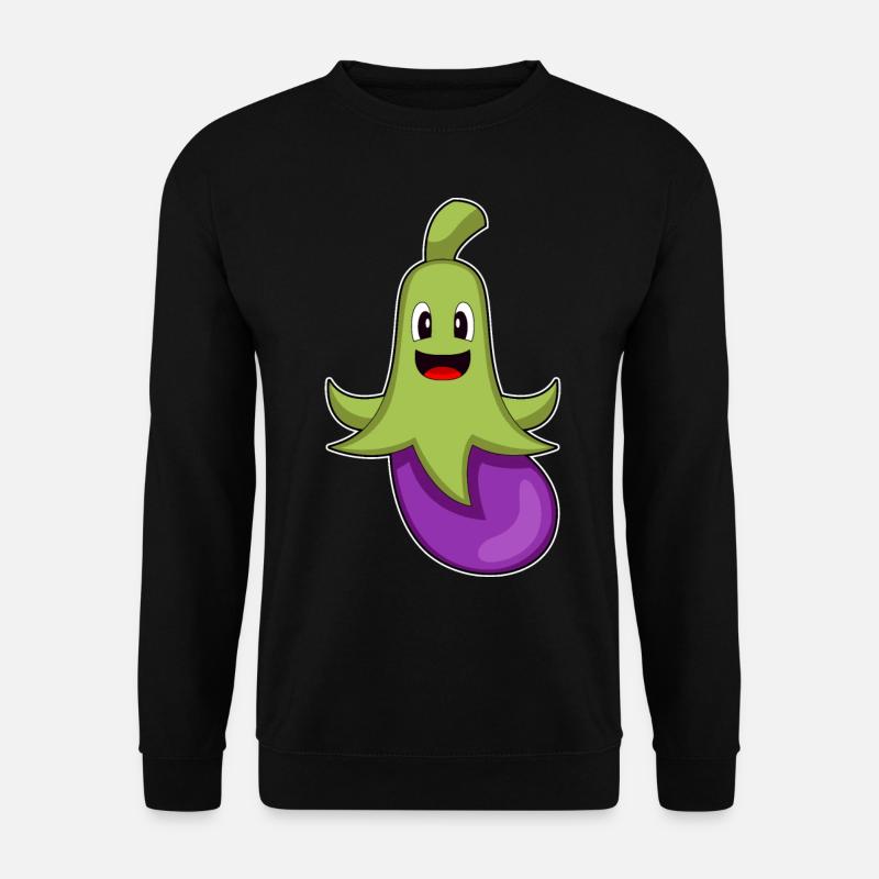 Octopus Eggplant - Unisex Sweatshirt - black