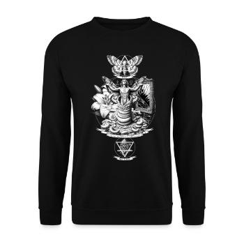 The Alchemy of Becoming - Unisex Sweatshirt - black - Front - Alina (178cm) & Michal (187cm)