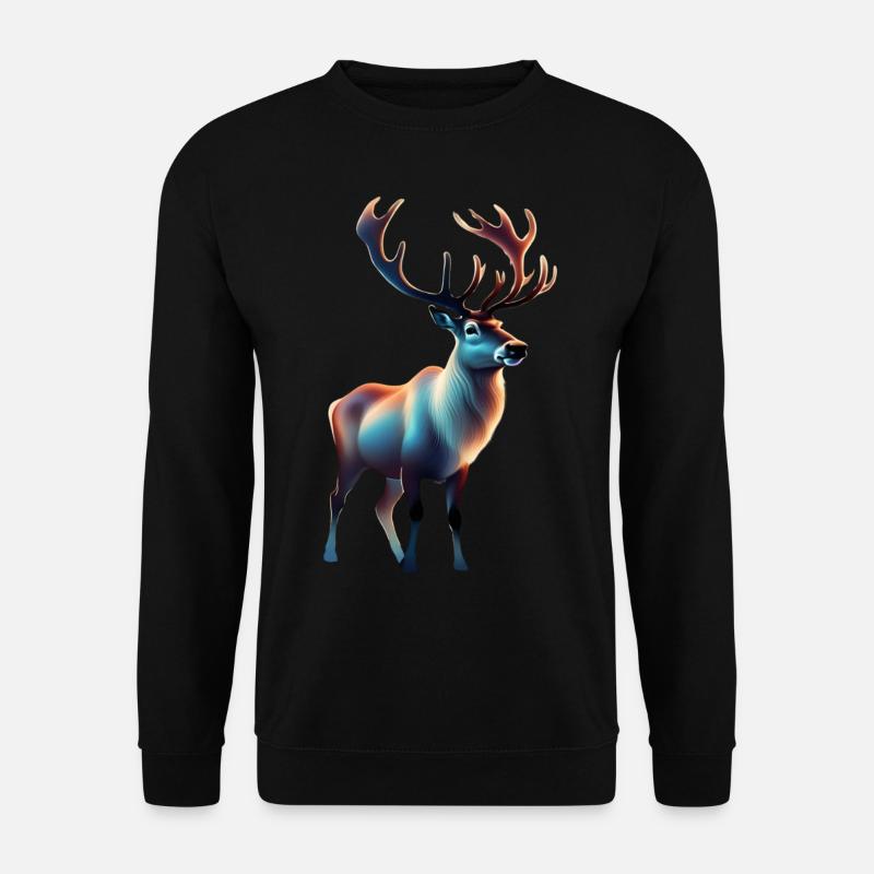 Conception de renne cool - Sweat-shirt Unisexe - noir