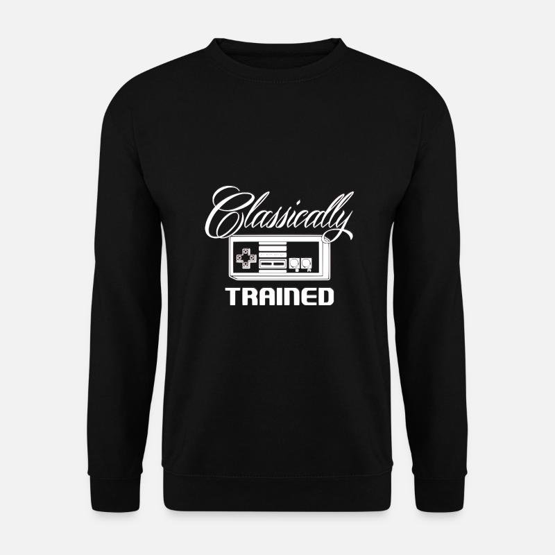 Classically TRAINED Retro GAMER - Unisex Sweatshirt - black