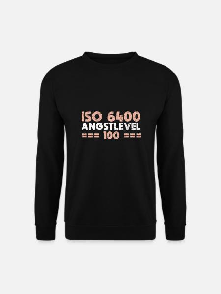 ISO 6400, Angstlevel 100 - Unisex Pullover - Schwarz