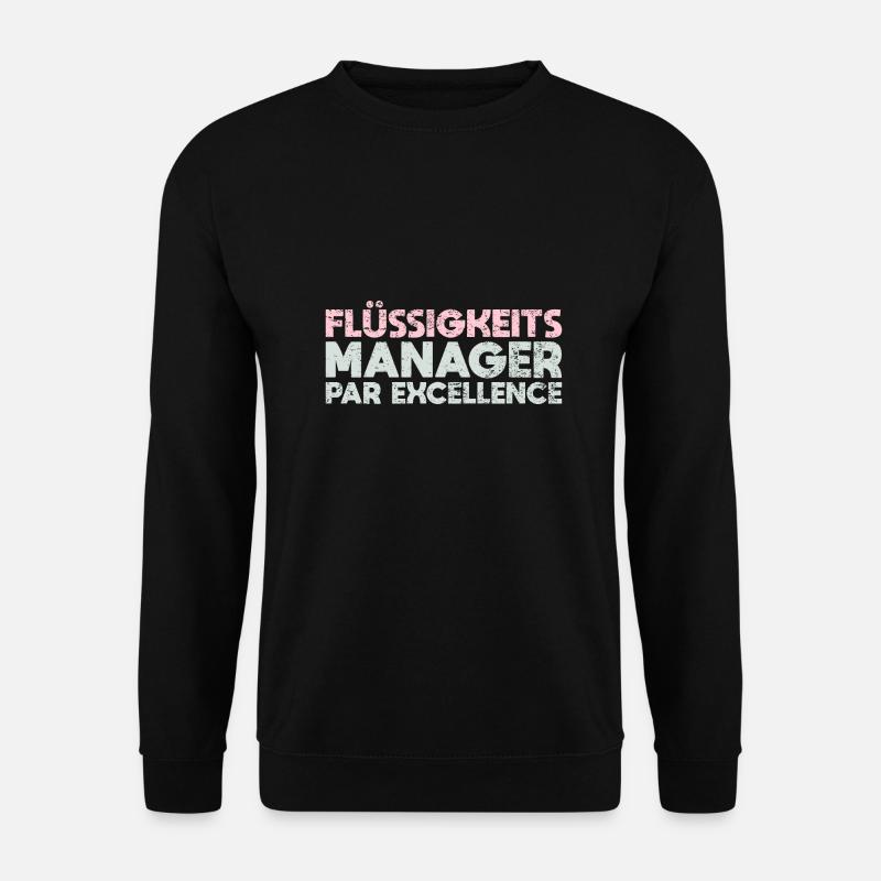 Flüssigkeitsmanager Par Excellence - Unisex Pullover - Schwarz
