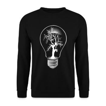 Tree light - Sweat-shirt Unisexe - noir - Devant - Alina (178cm) & Michal (187cm)
