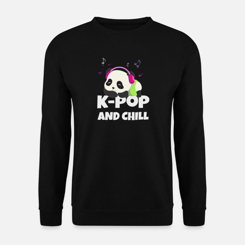 K-POP und chillen. Schwarz # 2 - Unisex Pullover - Schwarz