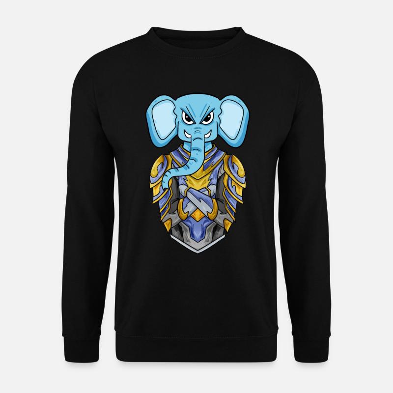 Knight elephant cool - Unisex Sweatshirt - black