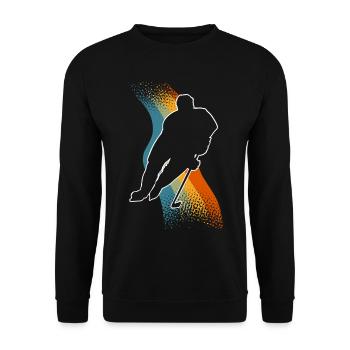 Eishockey - Unisex Sweatshirt - black - Front - Alina (178cm) & Michal (187cm)