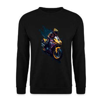 Moto sport - Sweat-shirt Unisexe - noir - Devant - Alina (178cm) & Michal (187cm)