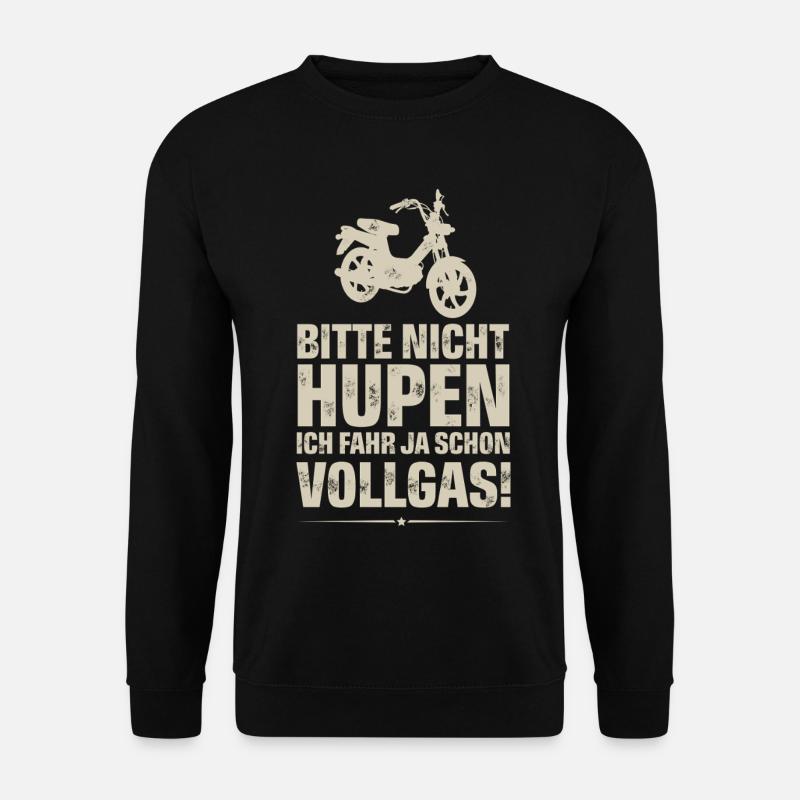 Mofa Mofafahrer - Unisex Pullover - Schwarz