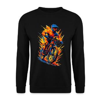 Cadeau cool pour VTTT VTT, - Sweat-shirt Unisexe - noir - Devant - Alina (178cm) & Michal (187cm)
