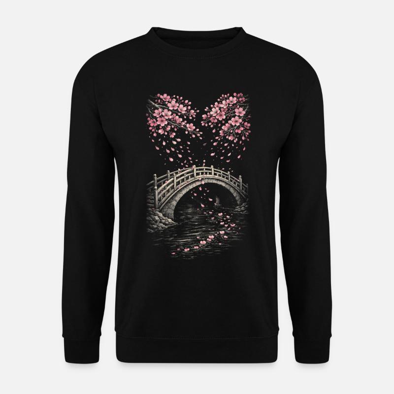 Kirschblüten Sakura Kirschblüte - Unisex Pullover - Schwarz
