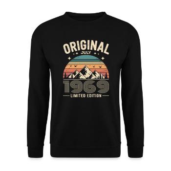 July 1969 – Legend of the Peaks and Mountains - Unisex Sweatshirt - black - Front - Alina (178cm) & Michal (187cm)
