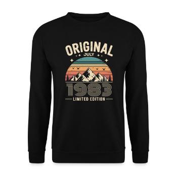 July 1983 – Legend of the Peaks and Mountains - Unisex Sweatshirt - black - Front - Alina (178cm) & Michal (187cm)