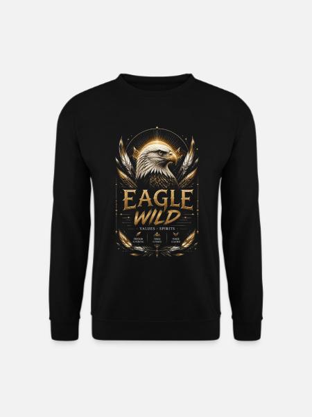 Aigle Doré Esprit et Valeurs - Sweat-shirt Unisexe - noir