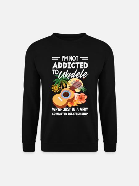 Funny Ukulele Designs and Sayings - Unisex Sweatshirt - black