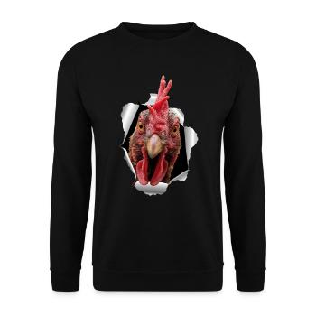 Chicken tears paper - Unisex Sweatshirt - black - Front - Alina (178cm) & Michal (187cm)