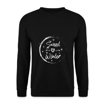 hiver - Sweat-shirt Unisexe - noir - Devant - Alina (178cm) & Michal (187cm)